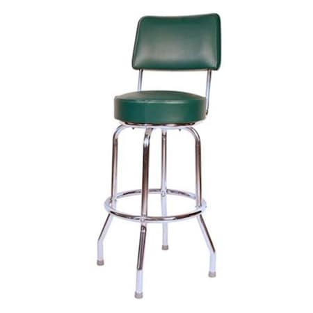 Richardson Seating Corp Richardson Seating Corp 1957GRN 1957- 30 in. Floridian Swivel Bar Stool; Green;  - Chrome 1957GRN